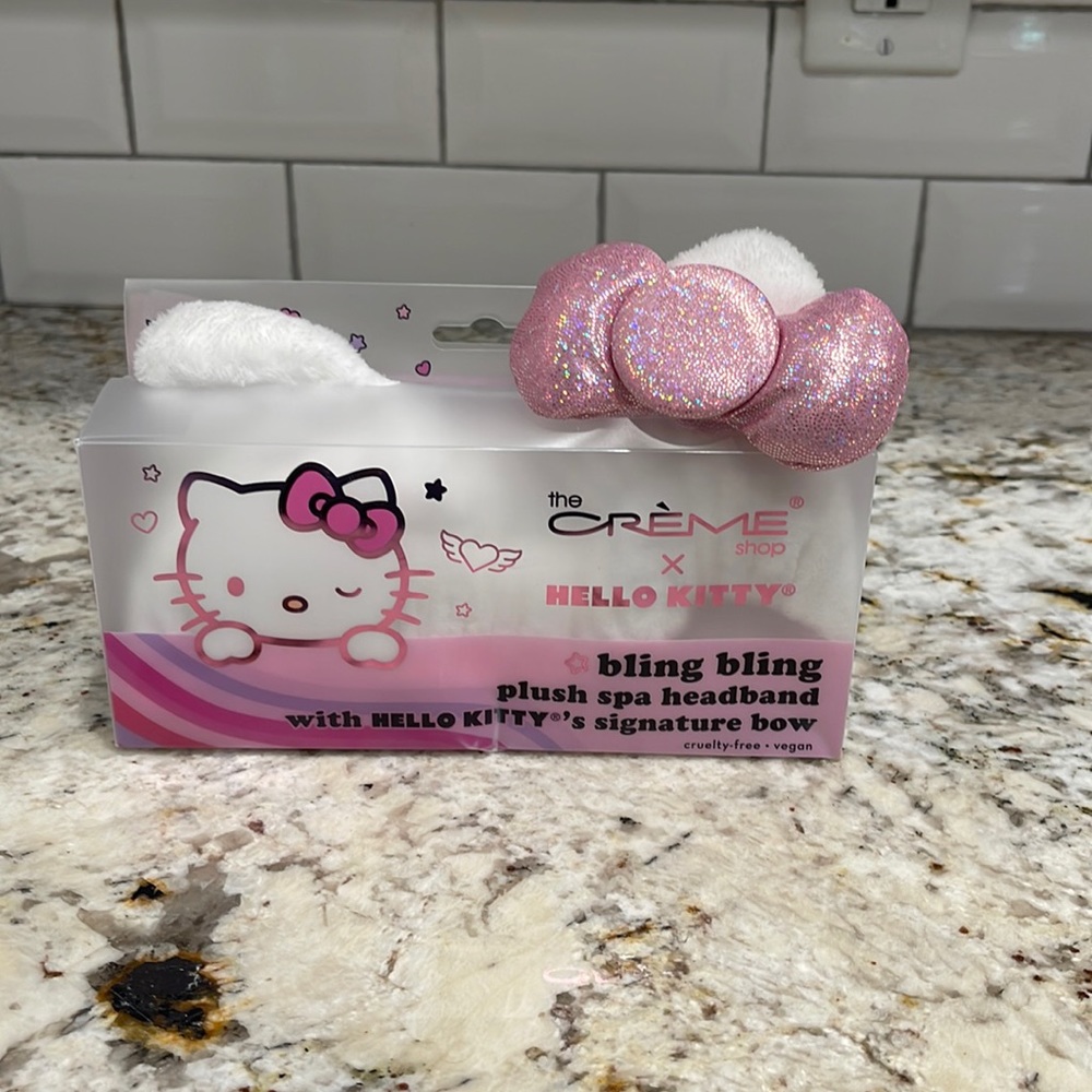 Hello Kitty Bling Plusy Pink Bow Headband